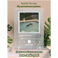 Портреты картины репродукции на заказ - girl in red - dead girl in the pool - постер Spotify