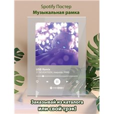 Картина на холсте по фото Модульные картины Печать портретов на холсте 17 SEVENTEEN, treepside, PINQ - USB Remix - постер Spotify