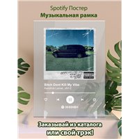 Портреты картины репродукции на заказ - Kendrick Lamar, JAY-Z - Bitch Dont Kill My Vibe - постер Spotify