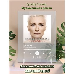 Ночные снайперы - 31я весна - постер Spotify - Модульная картины, Репродукции, Декоративные панно, Декор стен