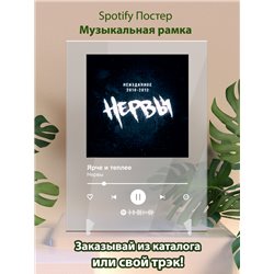 Нервы - Ярче и теплее - постер Spotify - Модульная картины, Репродукции, Декоративные панно, Декор стен