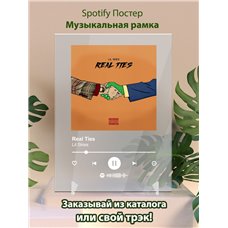 Картина на холсте по фото Модульные картины Печать портретов на холсте Lil Skies - Real Ties - постер Spotify