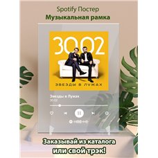 Картина на холсте по фото Модульные картины Печать портретов на холсте 30.02 - Звезды в Лужах - постер Spotify