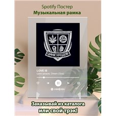 Картина на холсте по фото Модульные картины Печать портретов на холсте Цинк уродов, Dream (Goa) LOVE IS - постер Spotify