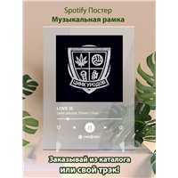 Портреты картины репродукции на заказ - Цинк уродов, Dream (Goa) LOVE IS - постер Spotify