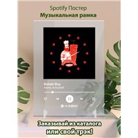 Портреты картины репродукции на заказ - Aarne, lil krystalll - Kebab Boy - постер Spotify