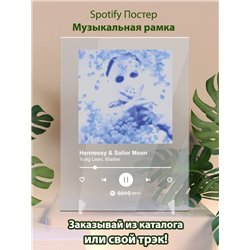 Yung Lean, Bladee Hennessy Sailor Moon - постер Spotify - Модульная картины, Репродукции, Декоративные панно, Декор стен