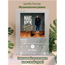 Картина на холсте по фото Модульные картины Печать портретов на холсте Макс Корж - Мотылек - постер Spotify
