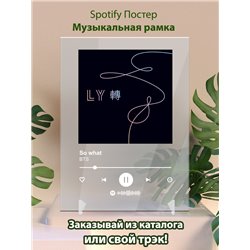 BTS - So what - постер Spotify - Модульная картины, Репродукции, Декоративные панно, Декор стен