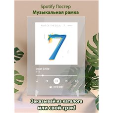 Картина на холсте по фото Модульные картины Печать портретов на холсте BTS - Inner Child - постер Spotify