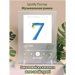 BTS - Inner Child - постер Spotify - Модульная картины, Репродукции, Декоративные панно, Декор стен