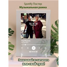 Картина на холсте по фото Модульные картины Печать портретов на холсте Fall Out Boy - The Phoenix - постер Spotify