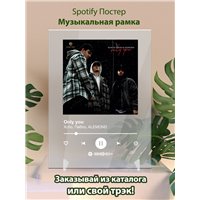Портреты картины репродукции на заказ - Xcho, Пабло, ALEMOND - Only you - постер Spotify