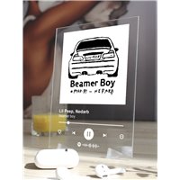 Портреты картины репродукции на заказ - Lil Peep, Nedarb - beamer boy - постер Spotify