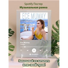 Картина на холсте по фото Модульные картины Печать портретов на холсте Ece Mumay - Galaksi - постер Spotify
