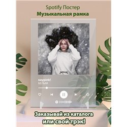 saypink! - БЕЛЫМ - постер Spotify - Модульная картины, Репродукции, Декоративные панно, Декор стен