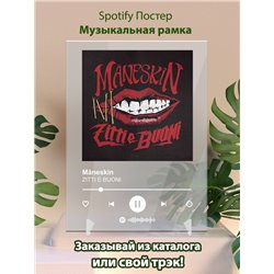 Måneskin - ZITTI E BUONI - постер Spotify - Модульная картины, Репродукции, Декоративные панно, Декор стен