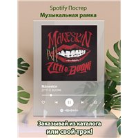 Портреты картины репродукции на заказ - Måneskin - ZITTI E BUONI - постер Spotify