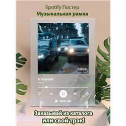 lil krystalll - +44 - постер Spotify - Модульная картины, Репродукции, Декоративные панно, Декор стен