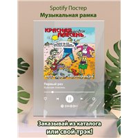 Портреты картины репродукции на заказ - Красная плесень - Первый раз - постер Spotify