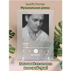 Tony Igy - Change - постер Spotify - Модульная картины, Репродукции, Декоративные панно, Декор стен