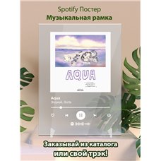 Картина на холсте по фото Модульные картины Печать портретов на холсте Элджей, Sorta - Aqua - постер Spotify