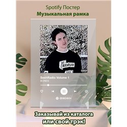 BONES SeshRadio Volume 1 - постер Spotify - Модульная картины, Репродукции, Декоративные панно, Декор стен