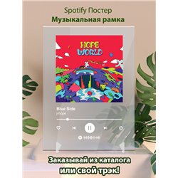 j-hope – Blue Side - постер Spotify - Модульная картины, Репродукции, Декоративные панно, Декор стен