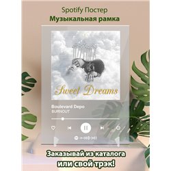 Boulevard Depo - BURNOUT - постер Spotify - Модульная картины, Репродукции, Декоративные панно, Декор стен