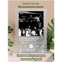 Портреты картины репродукции на заказ - Bryson Tiller, Playboi Carti - Fell In Luv (feat - постер Spotify