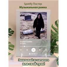 Картина на холсте по фото Модульные картины Печать портретов на холсте Crystal Castles - Empathy - постер Spotify