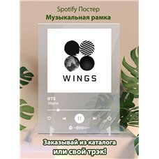 Картина на холсте по фото Модульные картины Печать портретов на холсте BTS - Stigma - постер Spotify