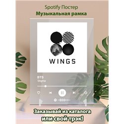 BTS - Stigma - постер Spotify - Модульная картины, Репродукции, Декоративные панно, Декор стен