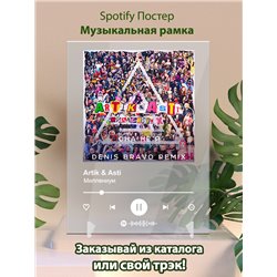 Artik Asti - Миллениум - постер Spotify - Модульная картины, Репродукции, Декоративные панно, Декор стен