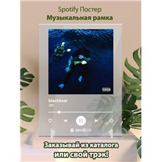 Картина на холсте по фото Модульные картины Печать портретов на холсте blackbear - idfc - постер Spotify