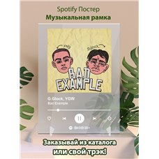 Картина на холсте по фото Модульные картины Печать портретов на холсте G.Glock, YGW - Bad Exemple - постер Spotify