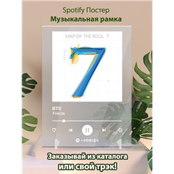 BTS - Friends - постер Spotify - Модульная картины, Репродукции, Декоративные панно, Декор стен
