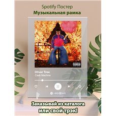 Картина на холсте по фото Модульные картины Печать портретов на холсте Oliver Tree - Cash Machine - постер Spotify