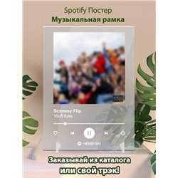 Scammy Flip - Y0uŘ Eyez - постер Spotify - Модульная картины, Репродукции, Декоративные панно, Декор стен