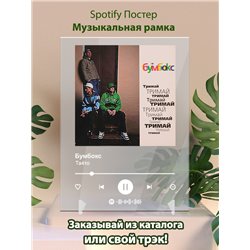 Бумбокс - Та4то - постер Spotify - Модульная картины, Репродукции, Декоративные панно, Декор стен