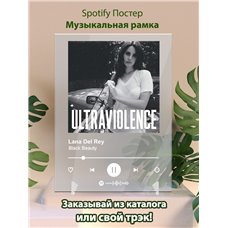 Картина на холсте по фото Модульные картины Печать портретов на холсте Lana Del Rey - Black beauty - постер Spotify