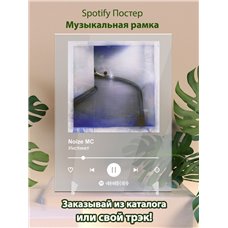 Картина на холсте по фото Модульные картины Печать портретов на холсте Noize MC - Инстинкт - постер Spotify