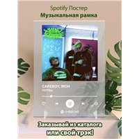 Портреты картины репродукции на заказ - CAKEBOY, IROH - НЕРВЫ - постер Spotify