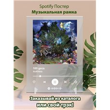 Картина на холсте по фото Модульные картины Печать портретов на холсте 100 gecs - toothless - постер Spotify