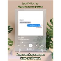 Портреты картины репродукции на заказ - MACAN - Пьяное голосовое - постер Spotify
