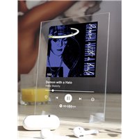 Портреты картины репродукции на заказ - Hella Sketchy - Demon with a Halo - постер Spotify