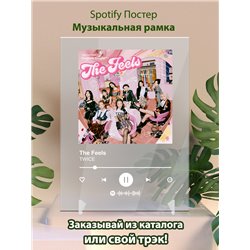 TWICE The Feels - постер Spotify - Модульная картины, Репродукции, Декоративные панно, Декор стен