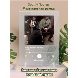 wokstar - Molly Slowed Reverb - постер Spotify - Модульная картины, Репродукции, Декоративные панно, Декор стен