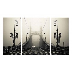 Мост в тумане - Модульная картины, Репродукции, Декоративные панно, Декор стен