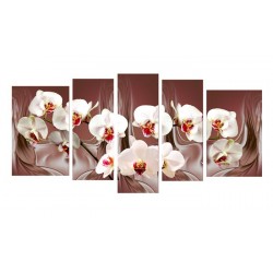 Белая орхидея - Модульная картины, Репродукции, Декоративные панно, Декор стен